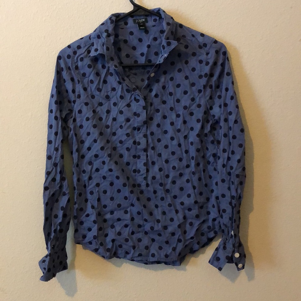 J.Crew Factory Polka Dot Blouse XXS